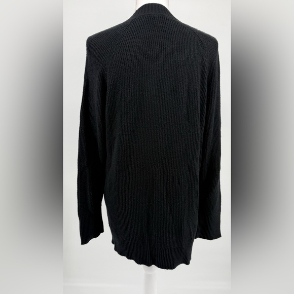 Women's Black Cardigan Sweater - Picture 6 of 10